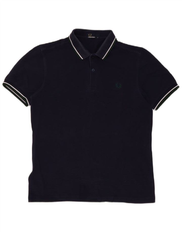 Męska koszulka polo Fred Perry, średnia, granatowa, bawełniana