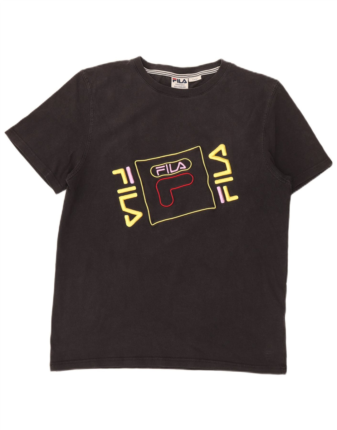 Męski T-shirt z grafiką Fila z limitowanej edycji, duży, czarny