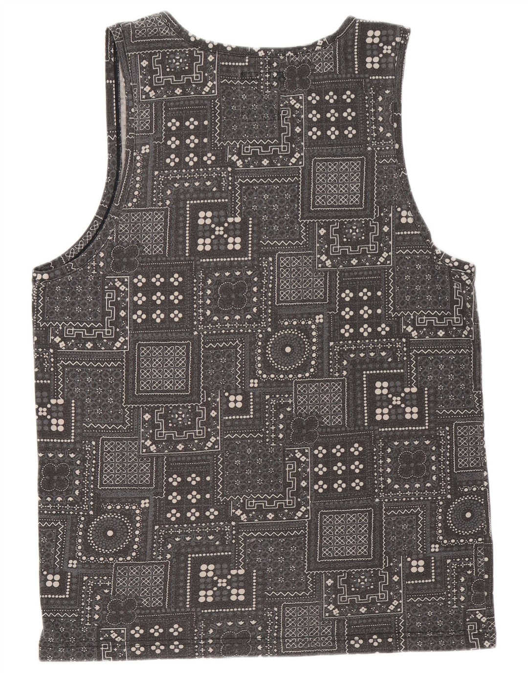 Vans Mens Vest Top XL Grey Geometric Cotton