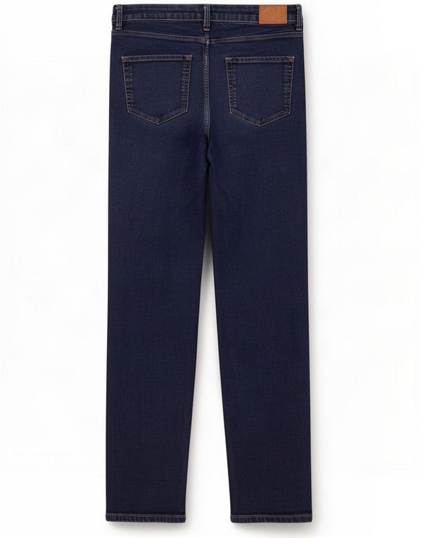 Marks & Spencer Damskie Sienna Straight Jeans UK 16 Large W34 L30 Granatowy