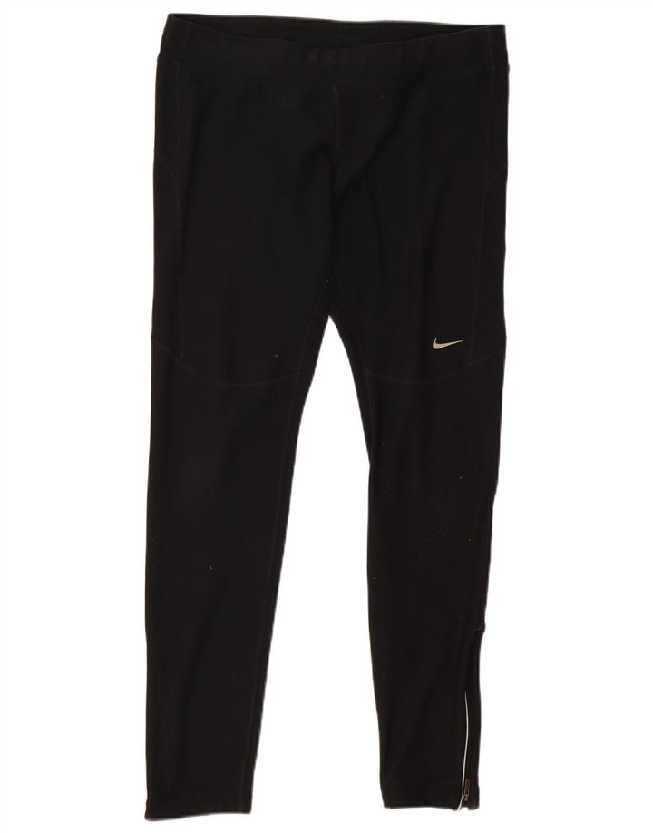 Damskie legginsy Nike Dri Fit UK 16, duże, czarne, poliestrowe