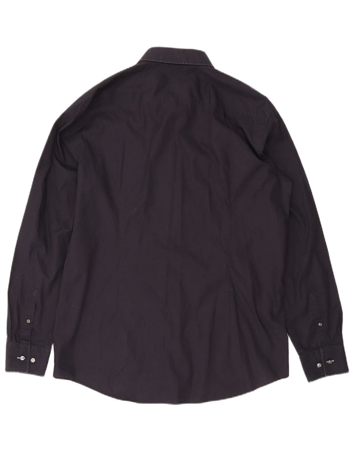 Koszula męska HUGO BOSS Slim Fit, rozmiar 44 17 1/2 XL, granatowa, bawełniana