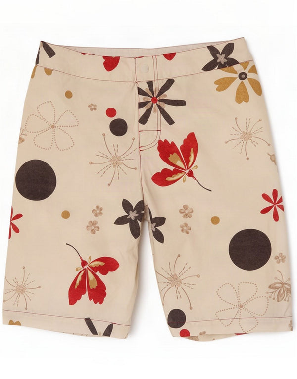 Coast Męskie spodenki kąpielowe Medium Off White Floral Poliester