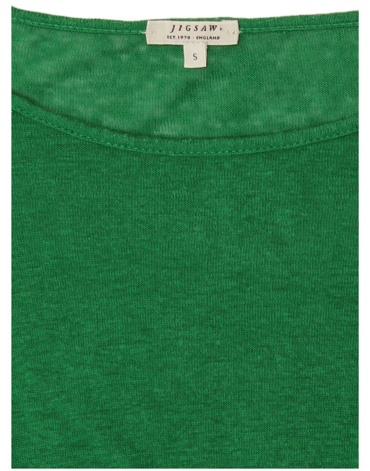 Damski top oversize Jigsaw z długim rękawem UK 10 Small Green