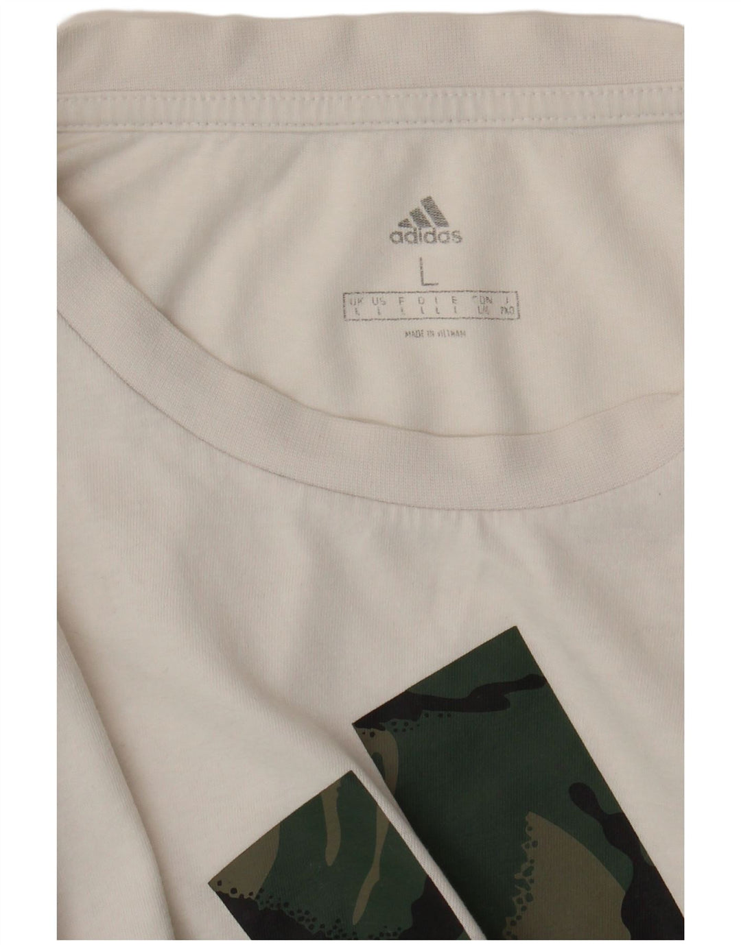 ADIDAS Mens Graphic T-Shirt Top Large White