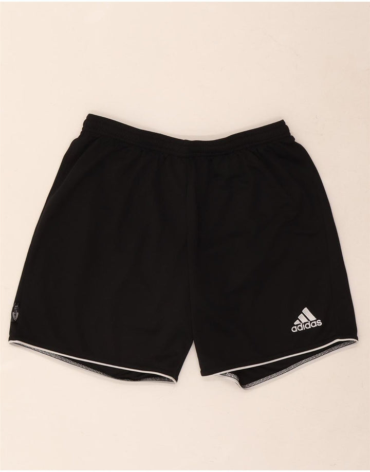 Męskie spodenki sportowe Adidas Climalite, średni czarny poliester