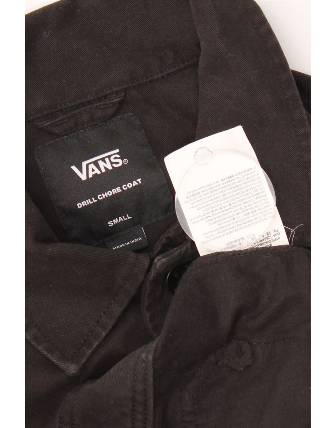 Męska kurtka jeansowa Vans Graphic UK 36, mała, czarna, bawełniana