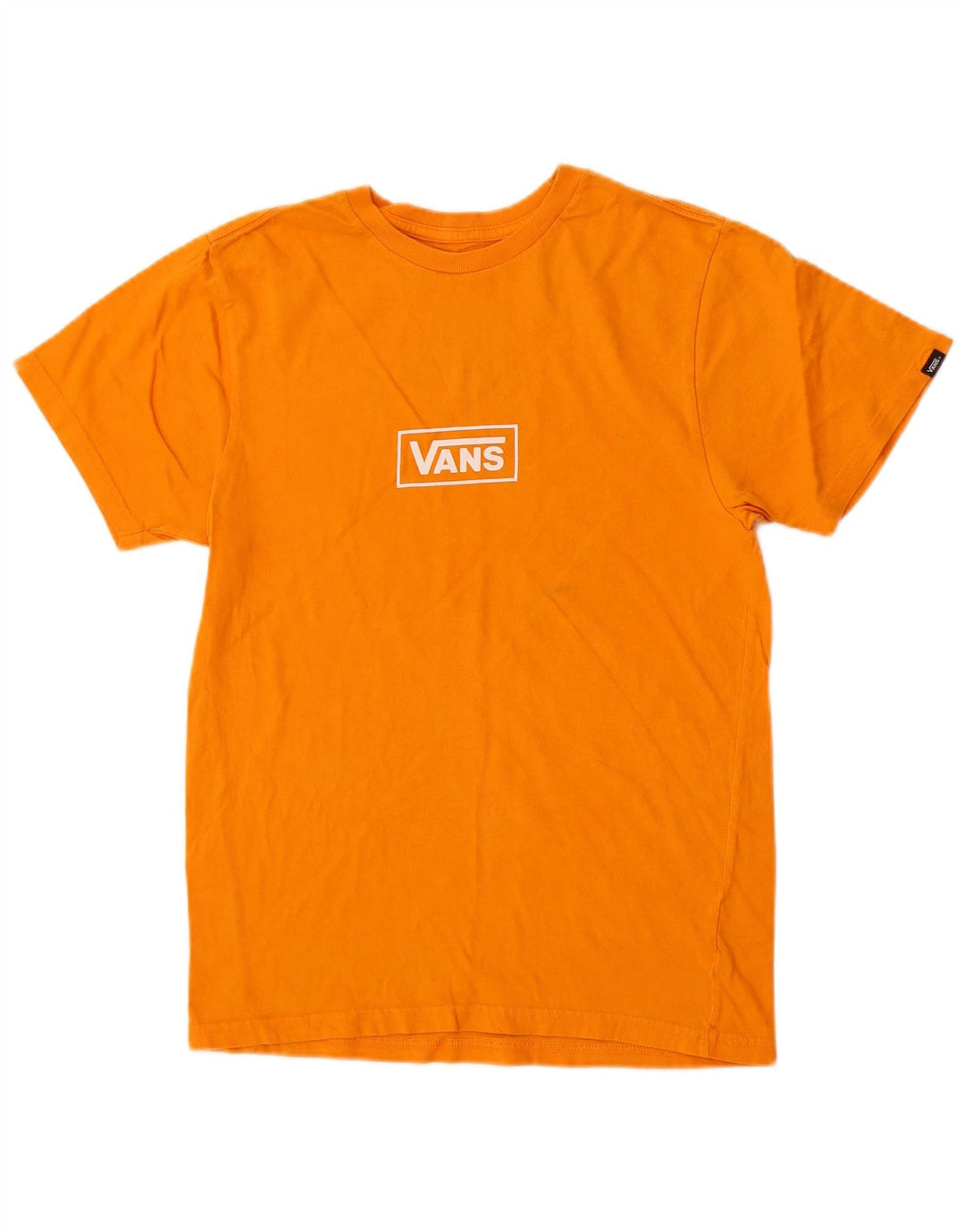 Męski T-shirt Vans Custom Fit z grafiką, mały, pomarańczowy, bawełniany