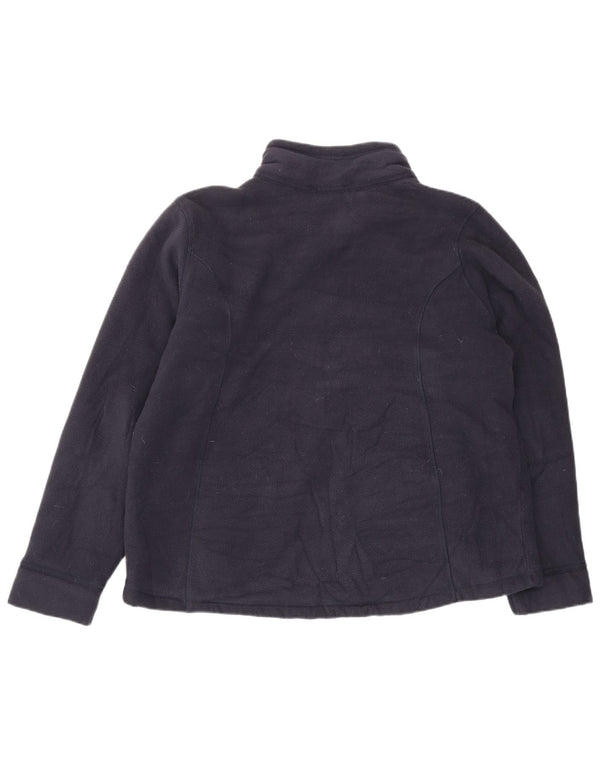 Marks & Spencer Damska kurtka polarowa oversize UK 18 XL, granatowa, poliestrowa