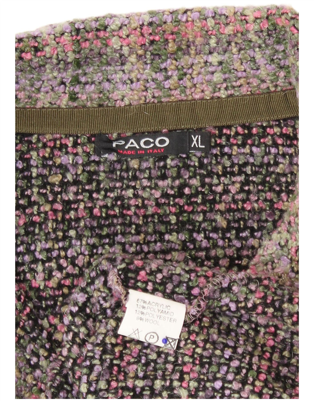 Damska marynarka Paco z 5 guzikami, UK 18 XL, wielobarwna, akrylowa kratka