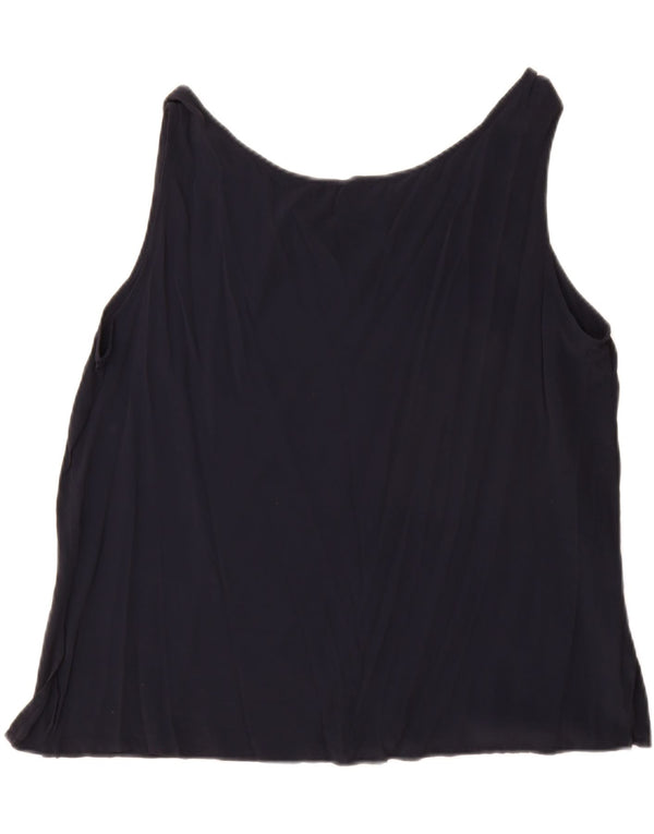 Vintage damska kamizelka Top IT 50 XL, czarna, octanowa