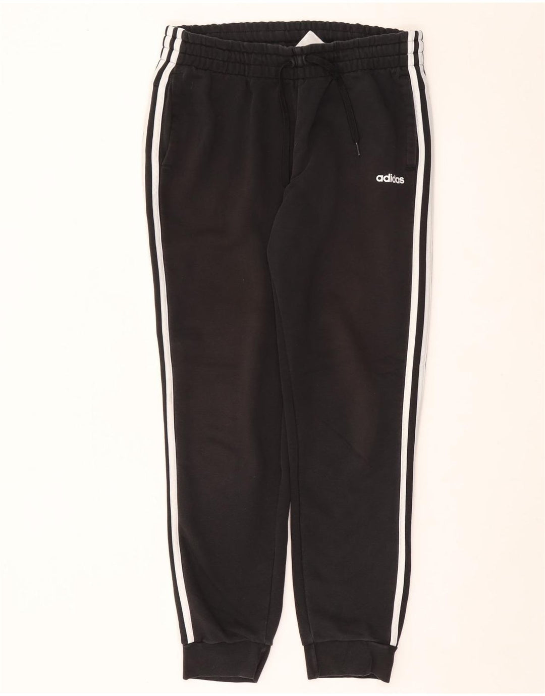 Damskie spodnie dresowe ADIDAS Joggers UK 16/18, duże, czarne, bawełniane