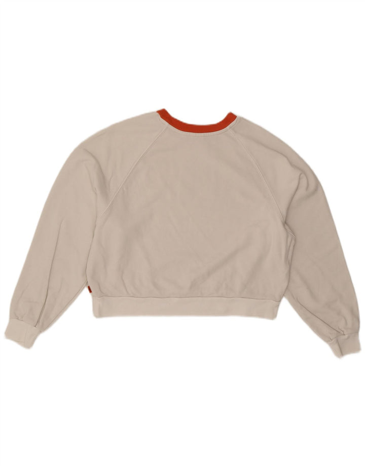 Damska bluza oversize z grafiką LEVI'S UK 6 XS w kolorze białym