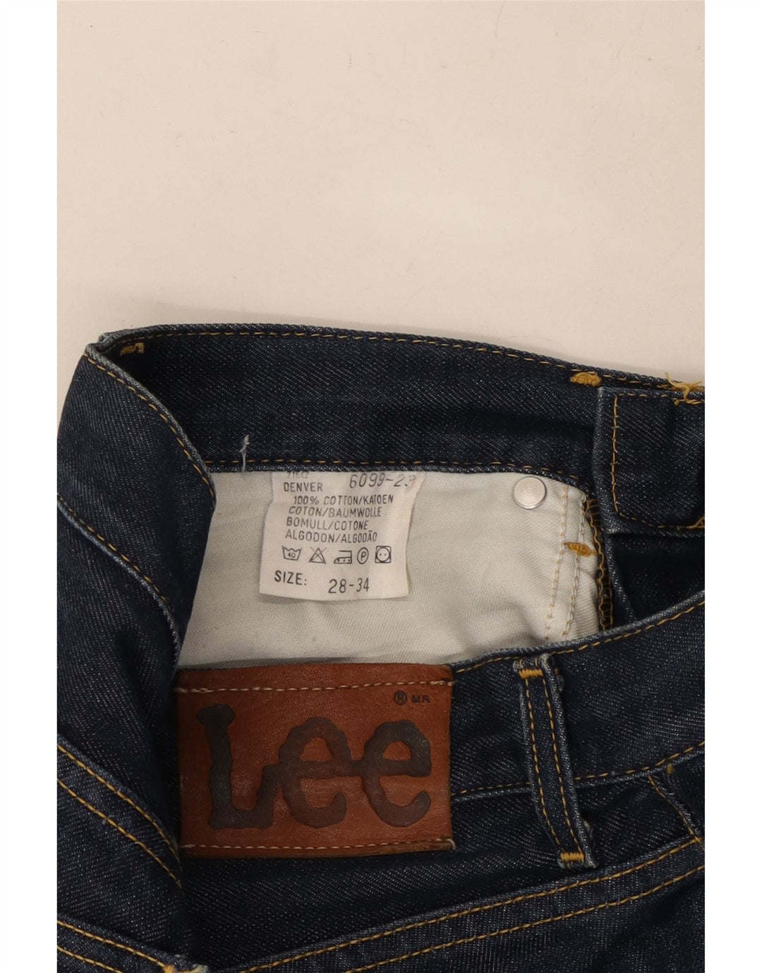 Damskie jeansy LEE Denver Bootcut W28 L34 Granatowe, bawełniane
