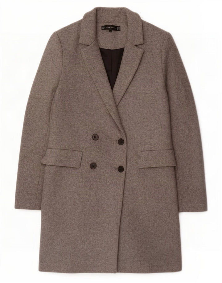 Damski płaszcz oversize z podwójnymi piersiami Zara UK 6 XS, szary