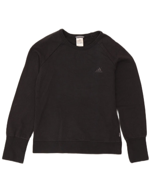 Damska bluza Adidas Jumper UK 12 Średni granatowy bawełniany