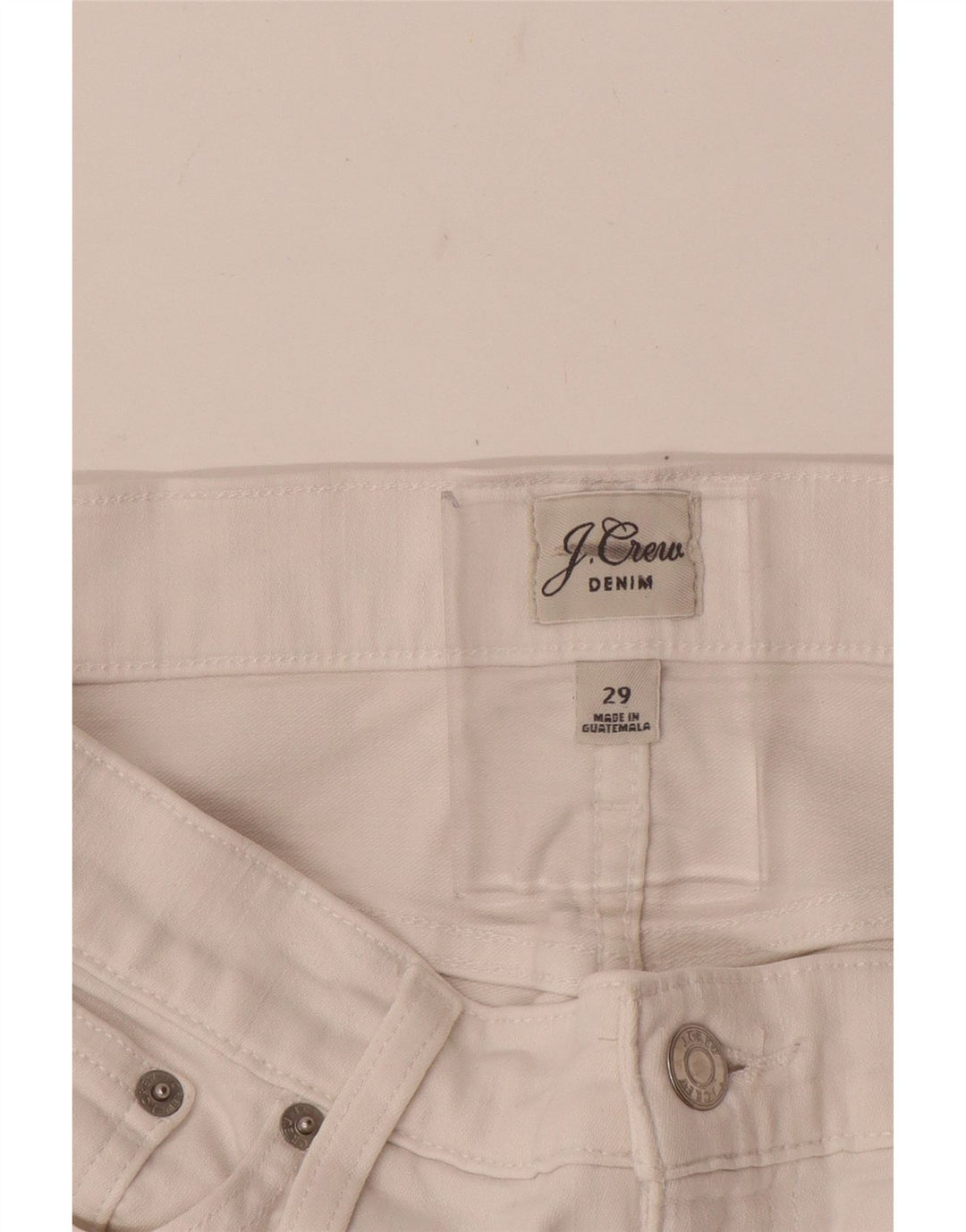 Proste spodnie damskie J. Crew W29 L28 Białe