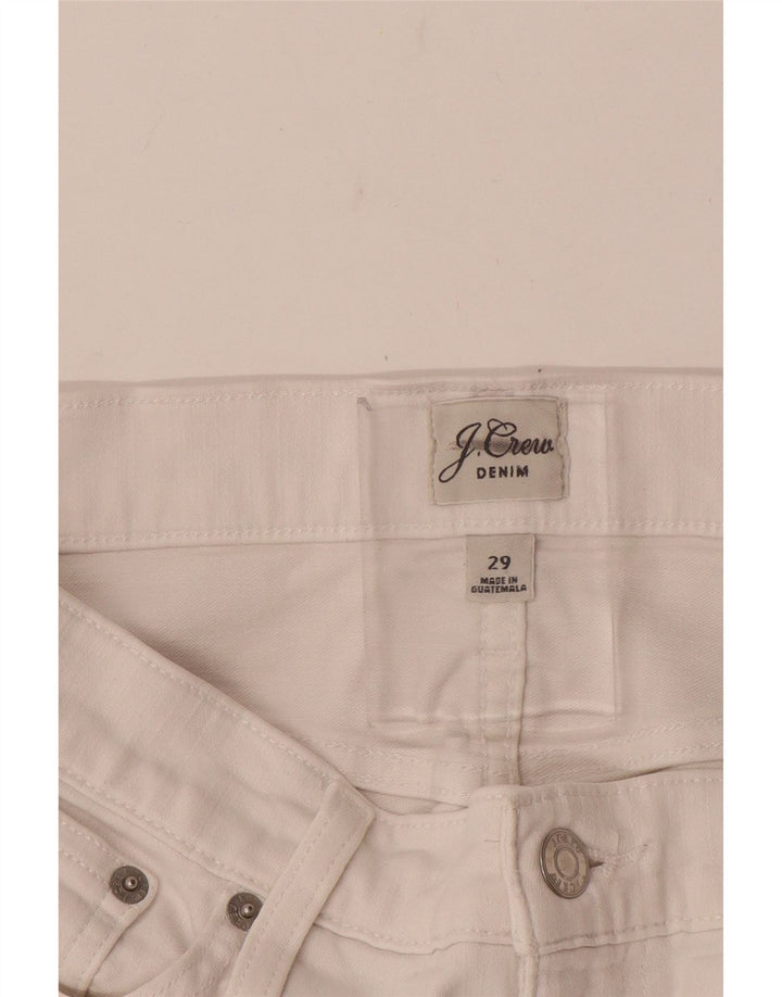 Proste spodnie damskie J. Crew W29 L28 Białe