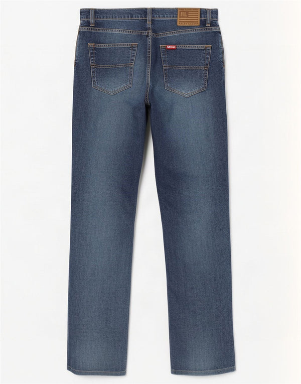 Damskie proste dżinsy Ralph Lauren US 10 Large W31 L28 Niebieskie bawełniane