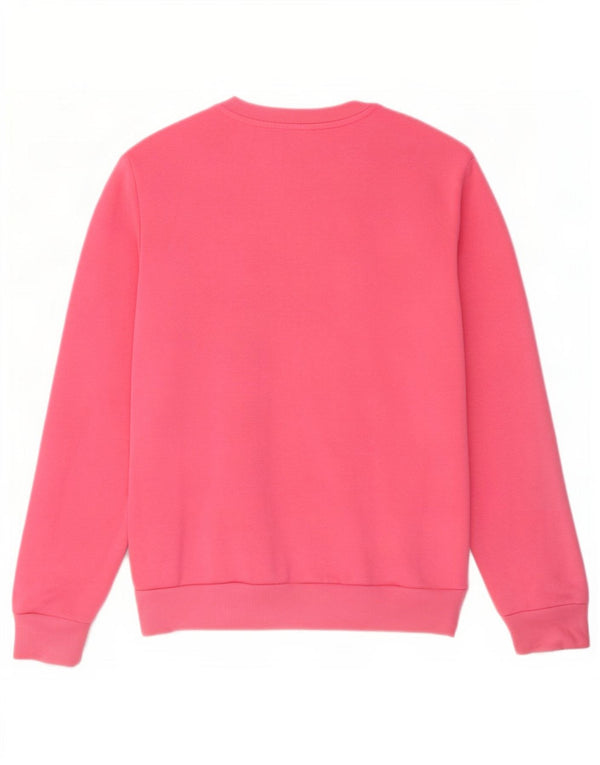 Damska bluza oversize Adidas Jumper UK 4/6 XS Różowa bawełna