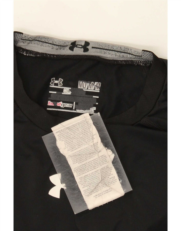 Męska koszulka Under Armour Heat Gear Top, średni czarny poliester