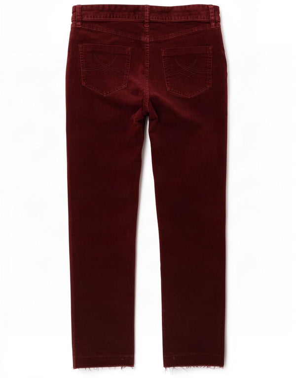 Spodnie sztruksowe Marks & Spencer UK 12 Medium W30 L26 Burgundowe