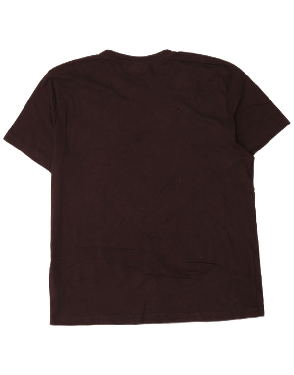 Męska koszulka z krótkim rękawem Kappa Top 2XL, czarna bawełna