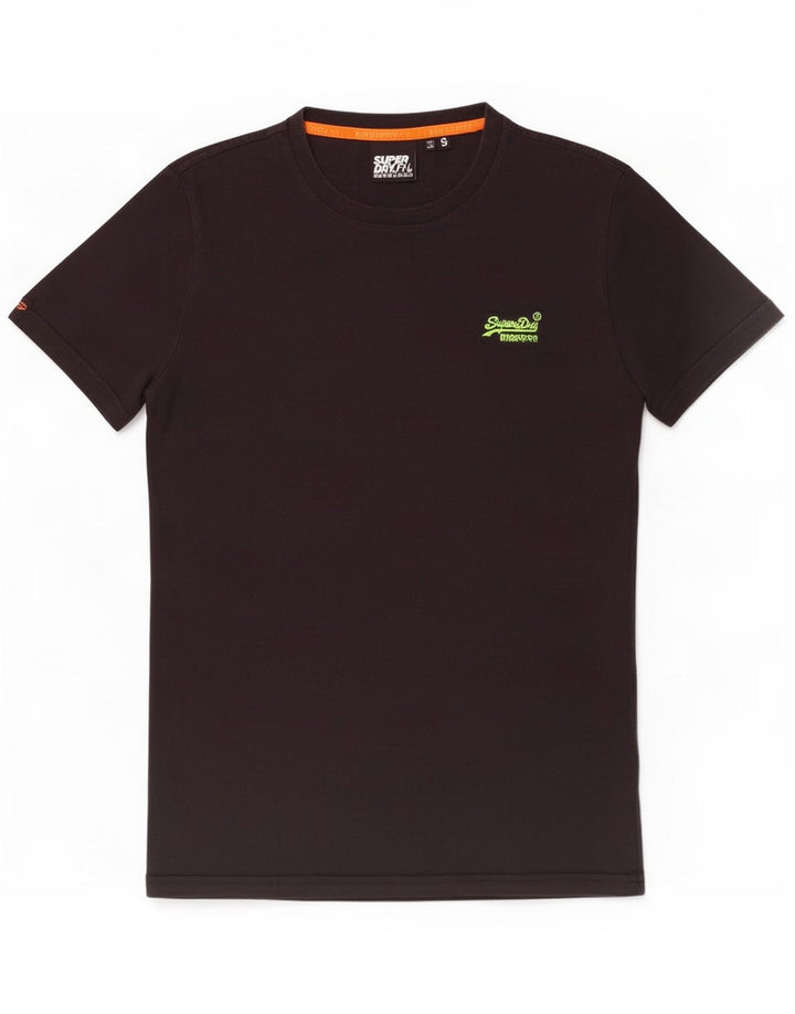T-shirt męski Superdry, mały, czarny, bawełniany