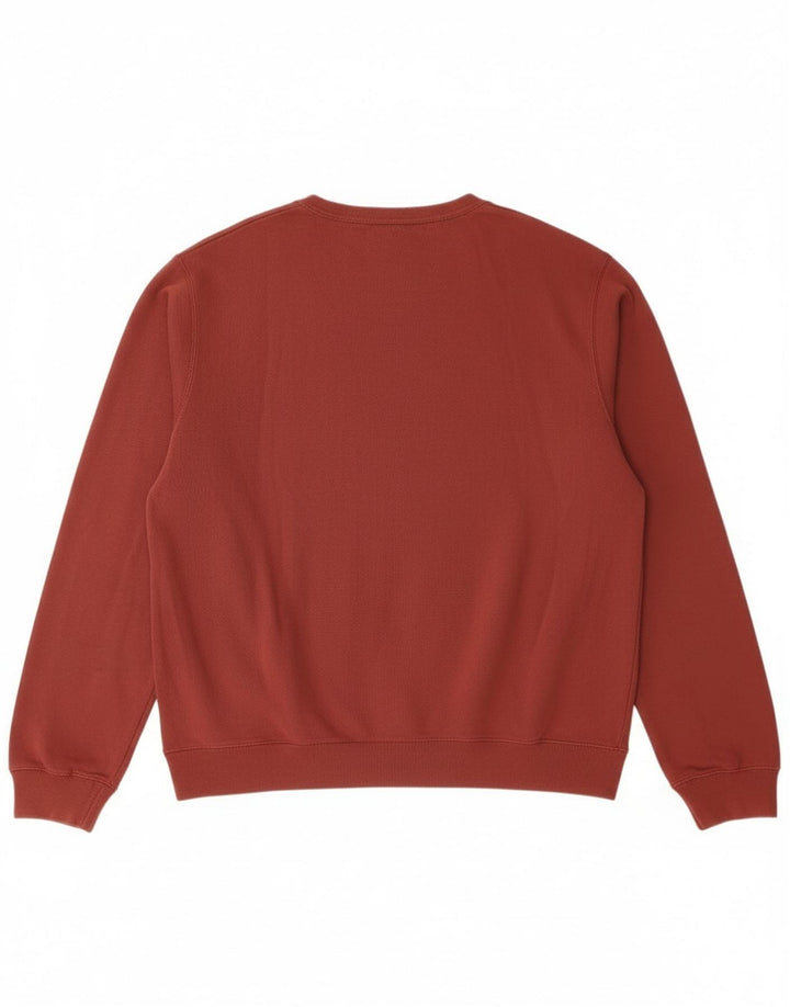 Męski sweter z grafiką Levi's, duży, bordowy, bawełniany