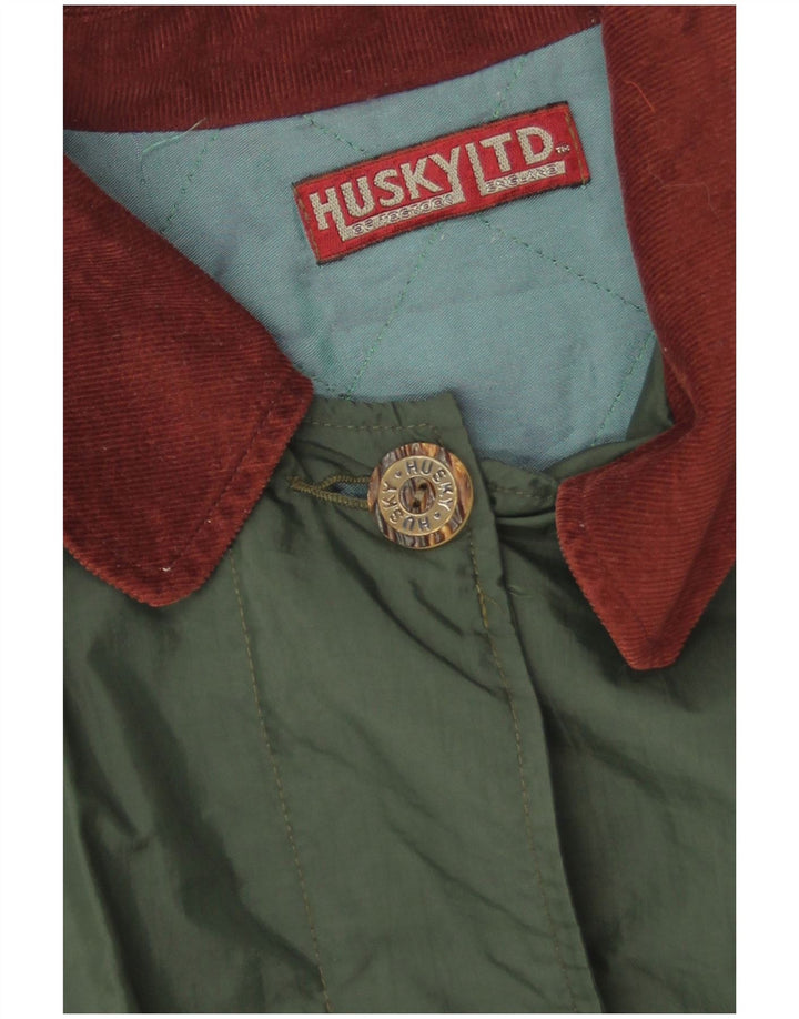 Damski płaszcz ponczo oversize Husky w jednym rozmiarze, zielony