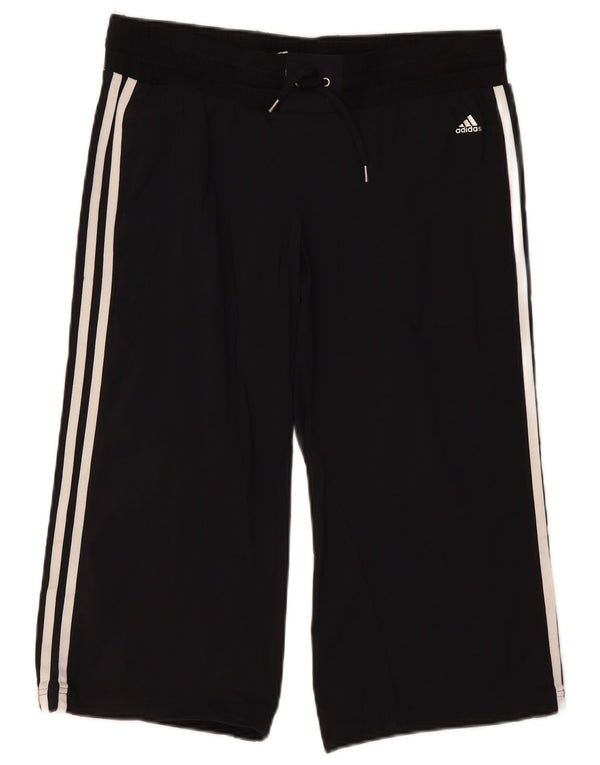 Damskie spodnie dresowe ADIDAS Climacool Capri UK 12, średnie czarne