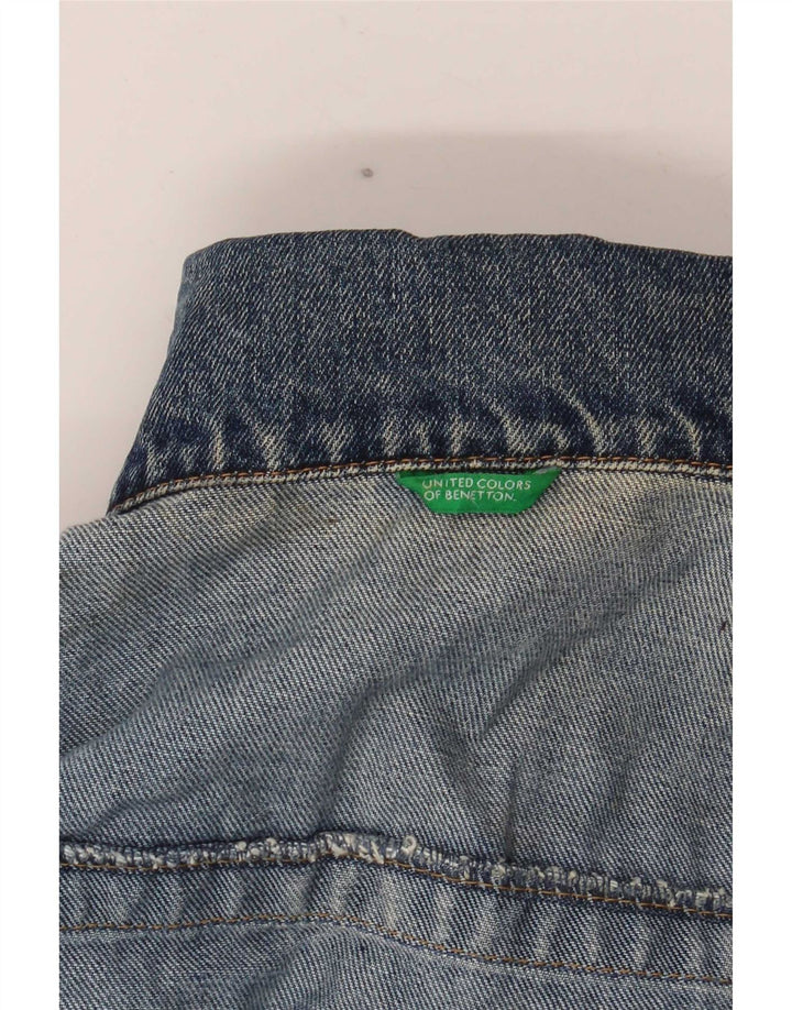 Męska kurtka dżinsowa Benetton UK 40, duża niebieska
