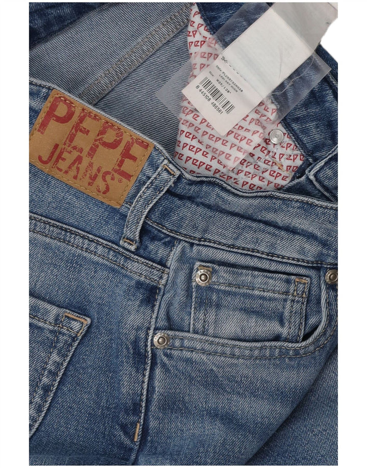 PEPE JEANS Damskie proste dżinsy W25 L28 Niebieskie bawełniane