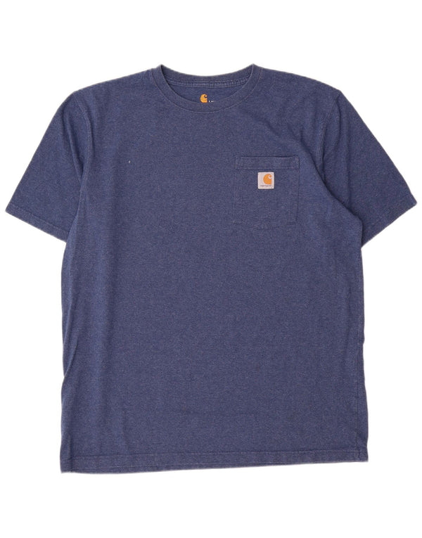 T-shirt męski Carhartt, duży, granatowy, bawełniany