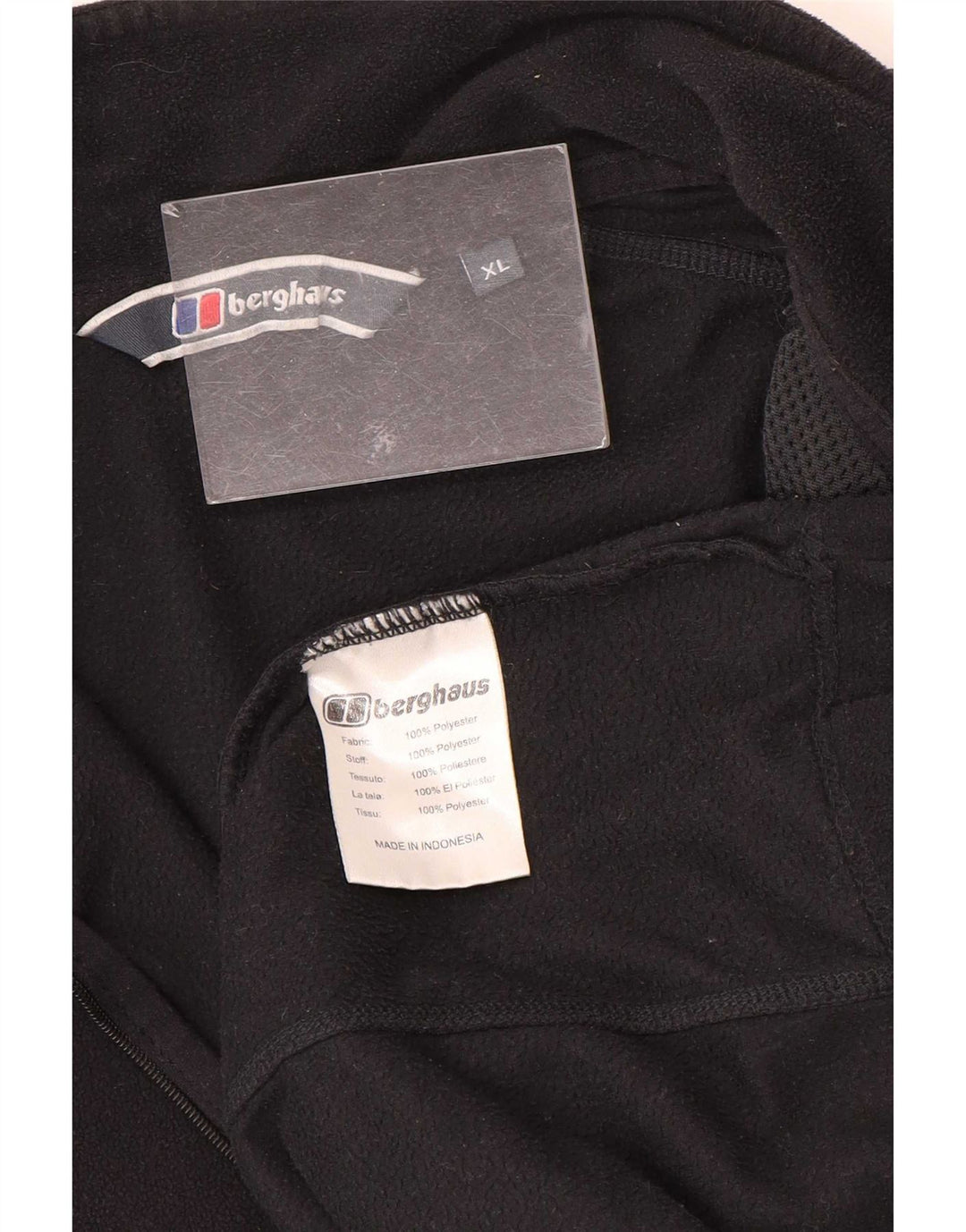 Męski sweter polarowy Berghaus z zamkiem błyskawicznym XL, czarny poliester