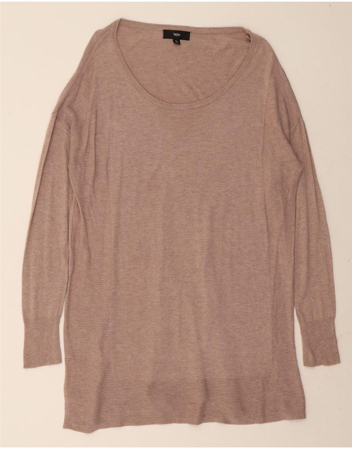 MOSSIMO Womens Jumper Dress UK 18 XL Brown Nylon Vintage Mossimo and Second-Hand Mossimo from Messina Hembry 