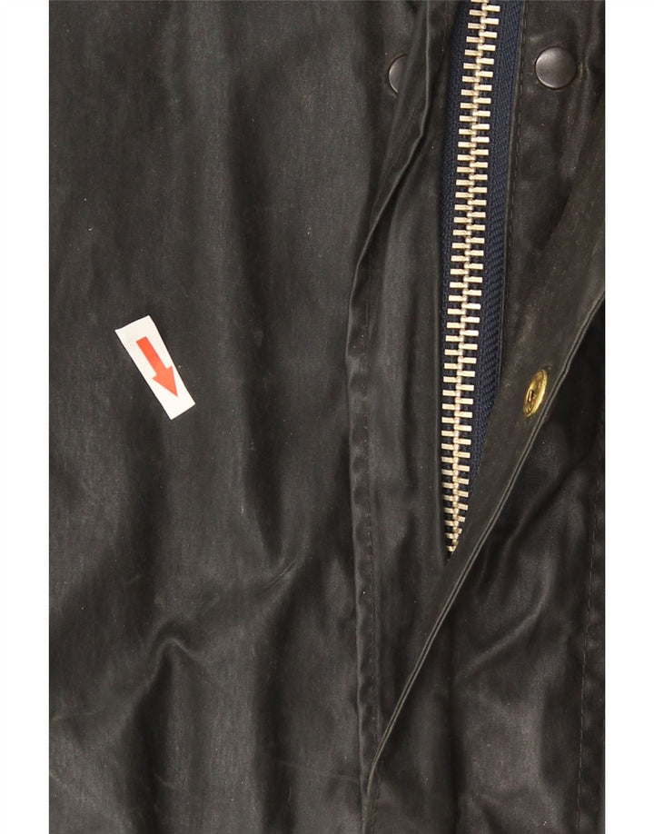 Płaszcz męski Barbour Border z woskowanej bawełny UK 36 Small Black