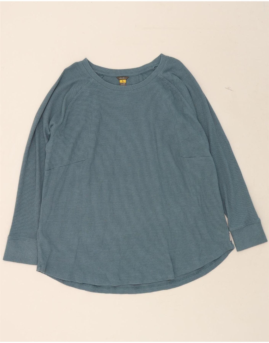 EDDIE BAUER Womens Top Long Sleeve UK 20 2XL Blue Cotton Vintage Eddie Bauer and Second-Hand Eddie Bauer from Messina Hembry 