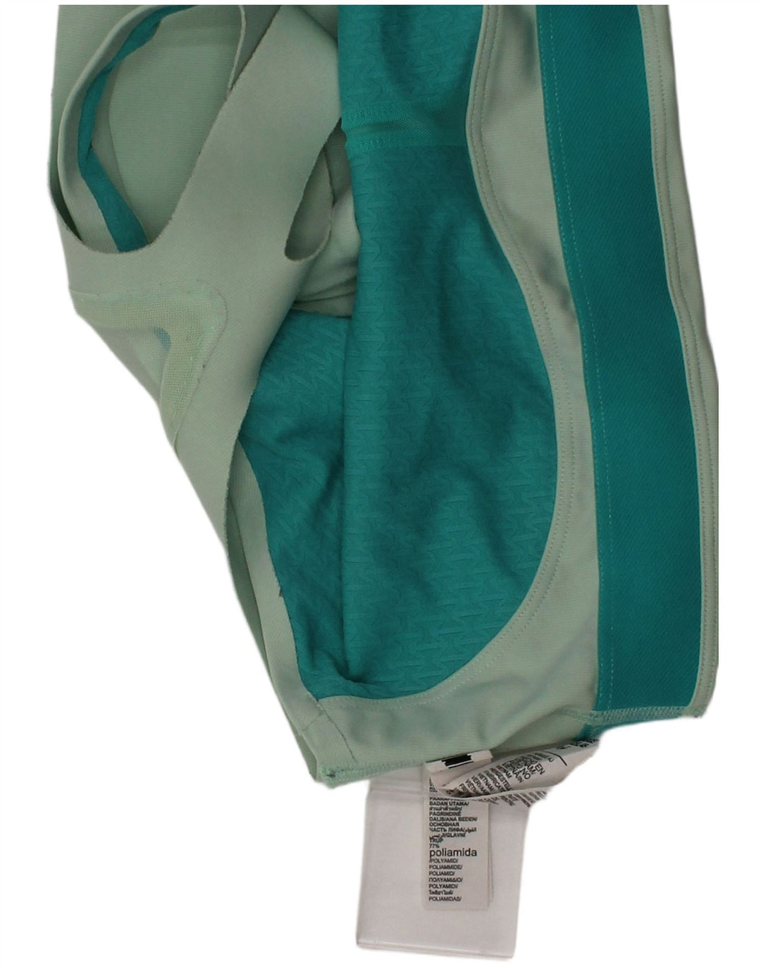 Damski top sportowy Under Armour, duży, zielony poliamid