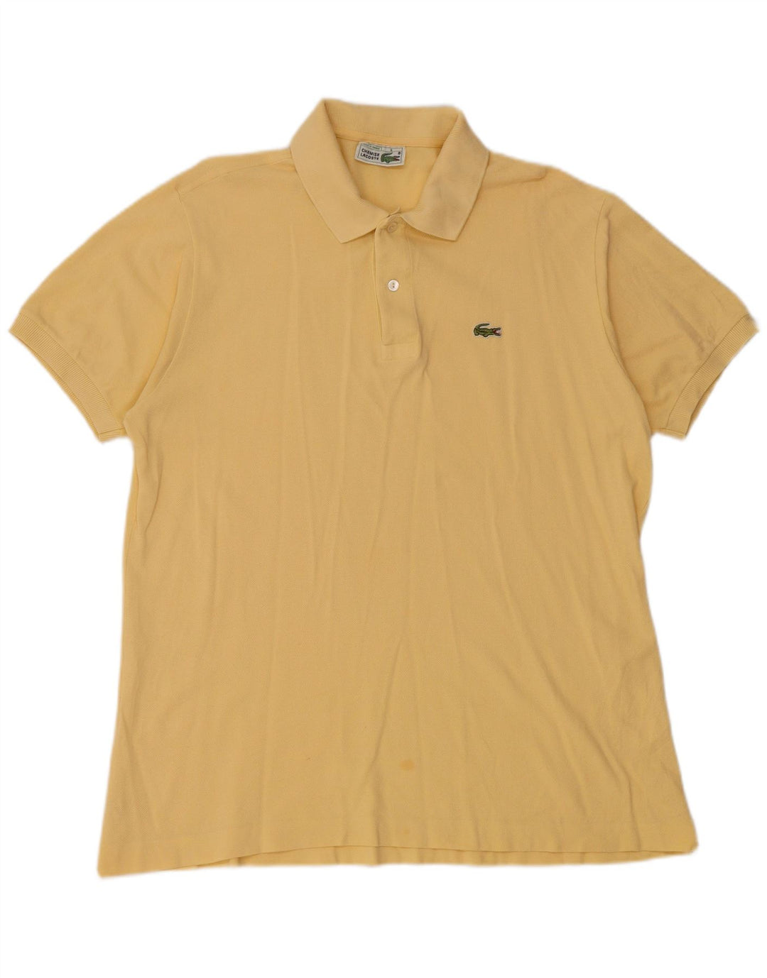 Męska koszulka polo LACOSTE, rozmiar 6 XL, żółta, bawełniana