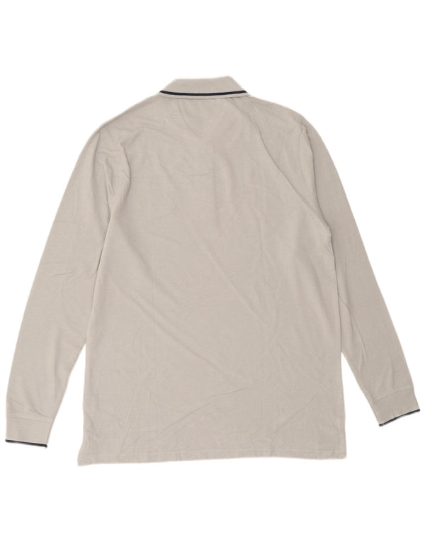 Męska koszulka polo z długim rękawem Avirex XL, szara bawełna