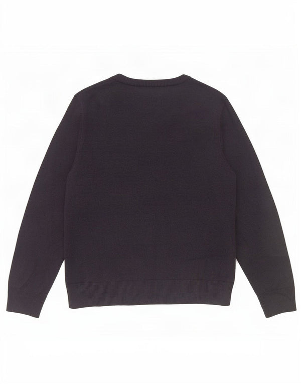 Marks & Spencer Damski sweter z dekoltem w kształcie litery V, UK 10, mały, granatowy