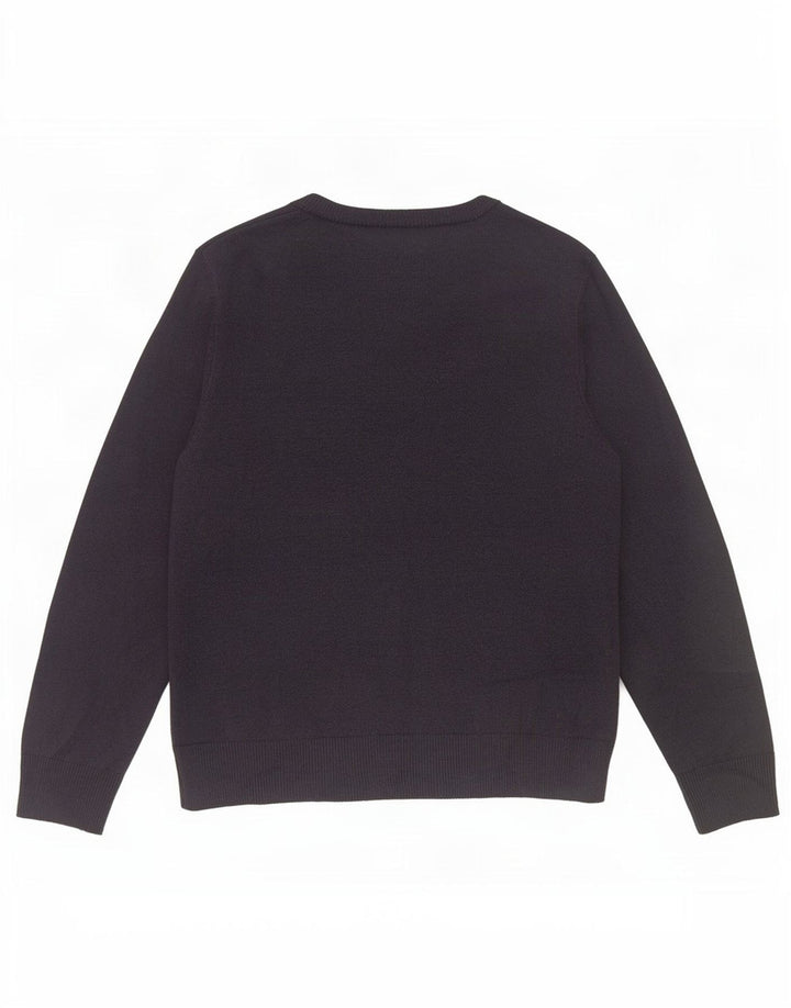Marks & Spencer Damski sweter z dekoltem w kształcie litery V, UK 10, mały, granatowy