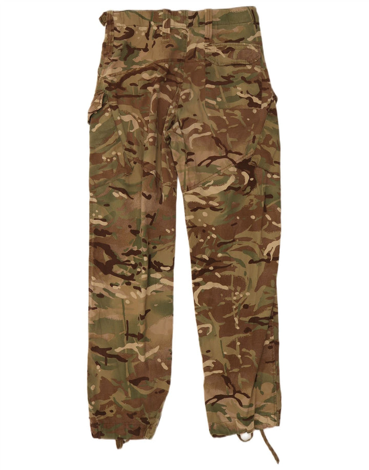 Męskie proste spodnie cargo w stylu vintage W30 L32 Khaki Poliester w kamuflażu