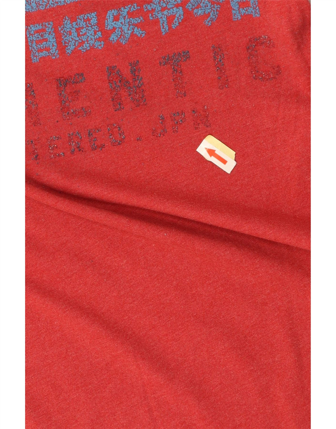 SUPERDRY Męski T-shirt z grafiką, mały, czerwony, bawełniany