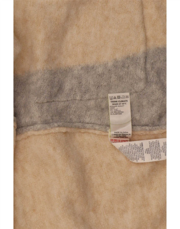 Marks & Spencer Damski sweter oversize UK 10 Small Beige