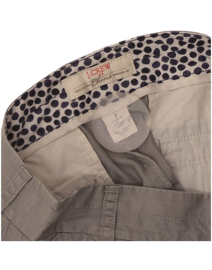 Damskie spodenki Chino J. Crew W30 Średnioszare, bawełniane
