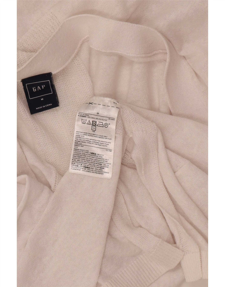 Sweter damski Gap Open Cardigan UK 14 Medium White Linen