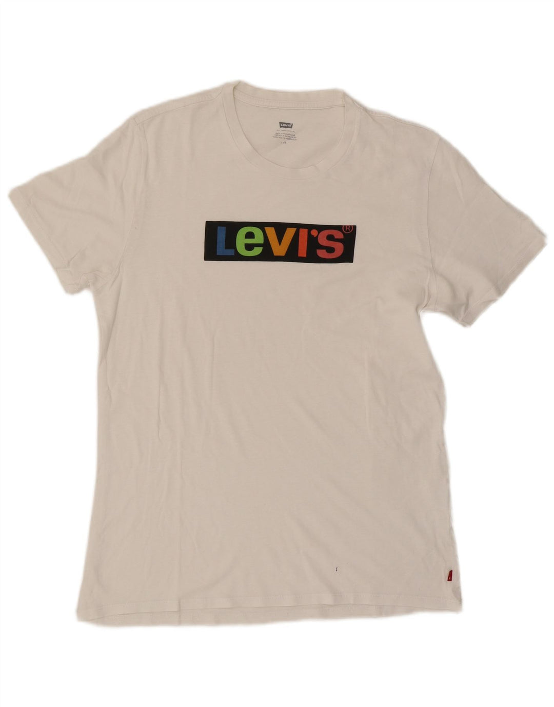 Męski T-shirt z grafiką Levi's, duży, biały