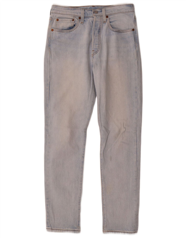 Damskie jeansy Levi's 501 Straight W26 L28 Niebieskie bawełniane